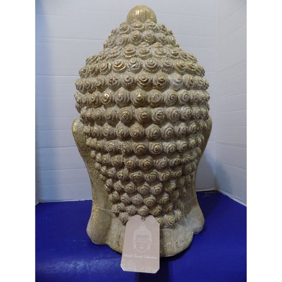 NEW Large Buddha Head Figurine Statue Sculptures Hindu Zen Buddhism - Picture 5 of 6